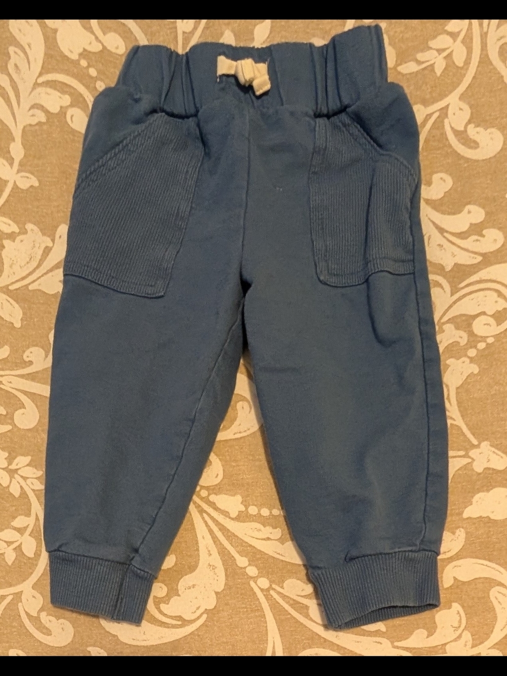 ✨5/$15✨Carter's Indigo Blue Jogger Sweatpants with Cream Drawstring